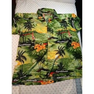 Rima Short Sleeve Button Up Hawaiian Shirt Men's Size XL